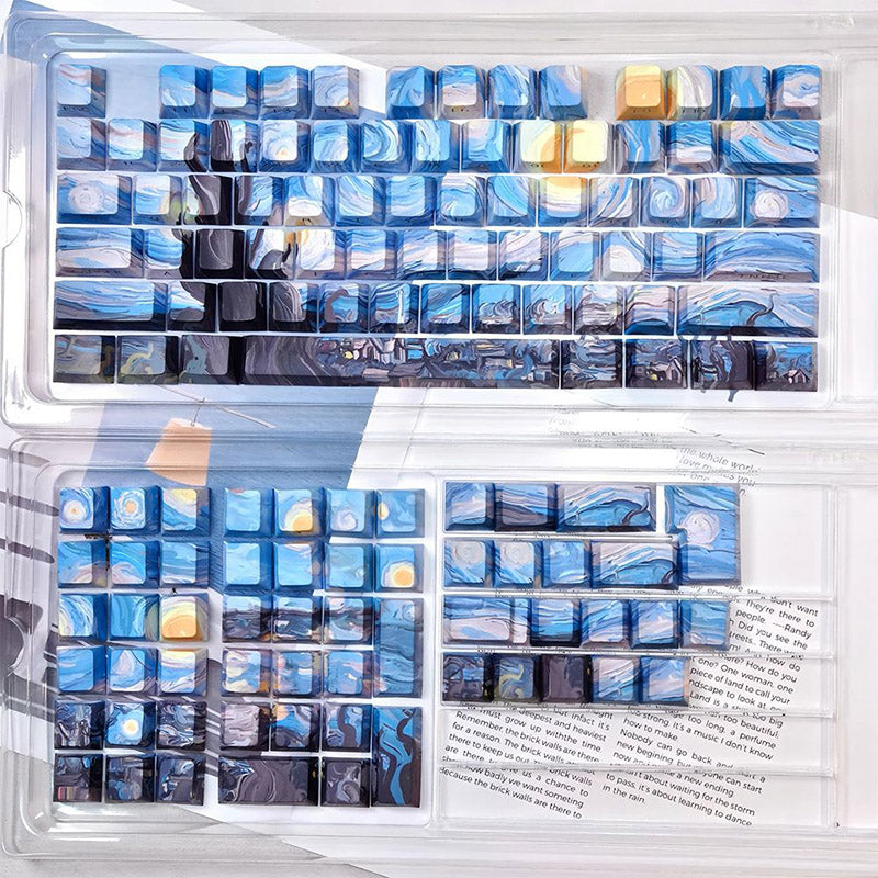 ACGAM x Maorbeng Starry Night Series Keycap Set Cherry Profile Side Print