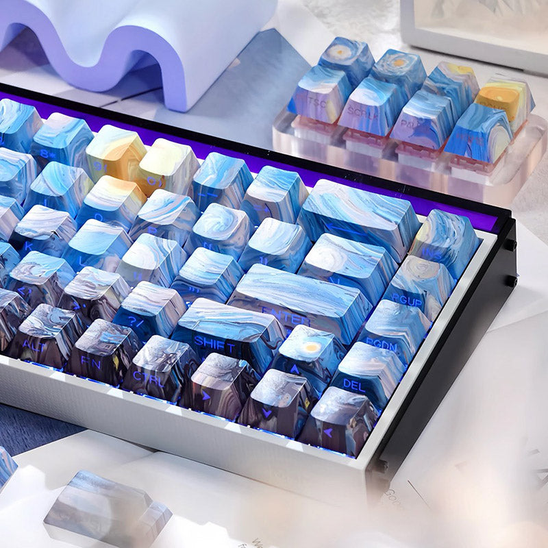 ACGAM x Maorbeng Starry Night Series Keycap Set Cherry Profile Side Print