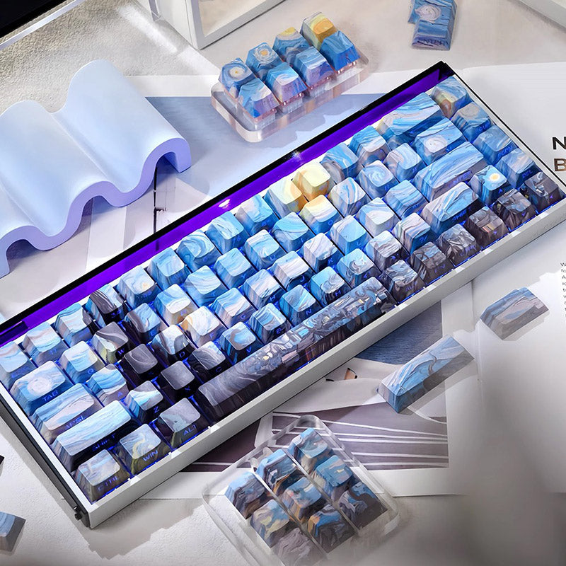 ACGAM x Maorbeng Starry Night Series Keycap Set Cherry Profile Side Print