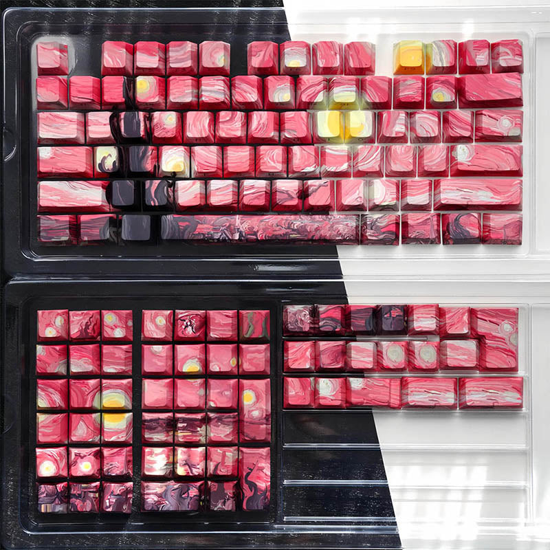ACGAM x Maorbeng Starry Night Series Keycap Set Cherry Profile Side Print