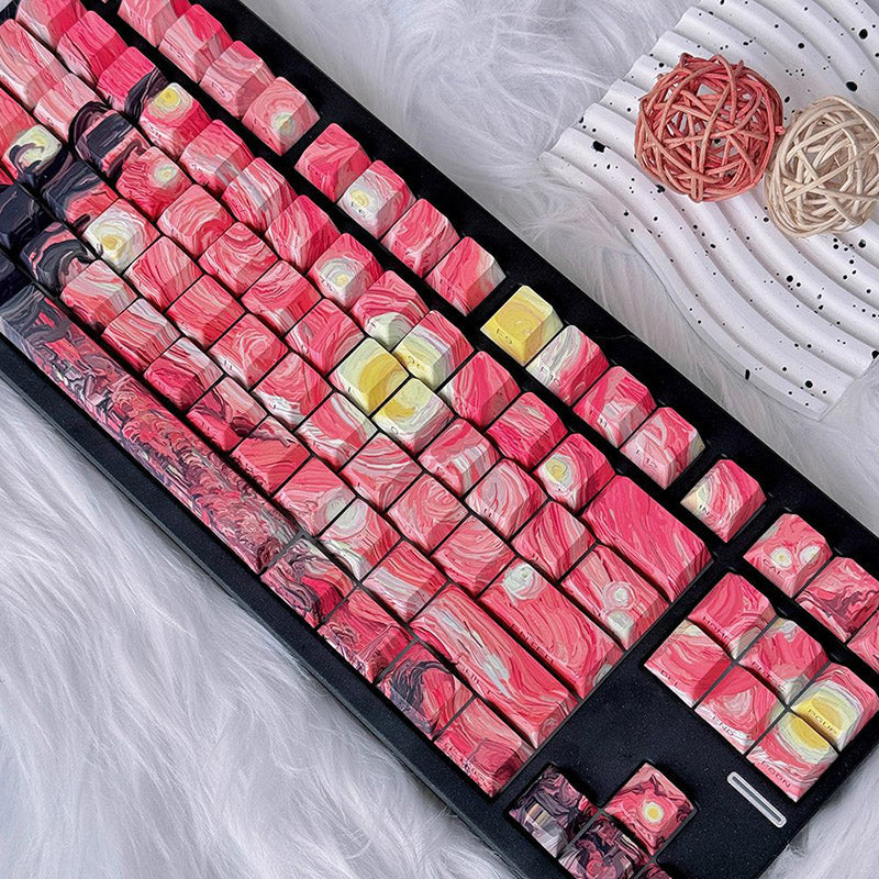 ACGAM x Maorbeng Starry Night Series Keycap Set Cherry Profile Side Print