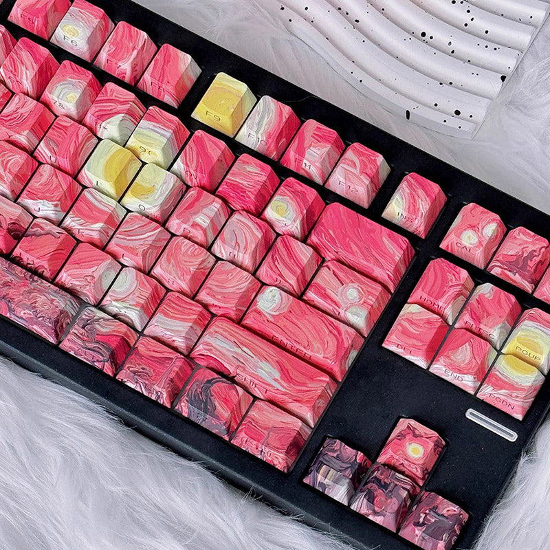 ACGAM x Maorbeng Starry Night Series Keycap Set Cherry Profile Side Print