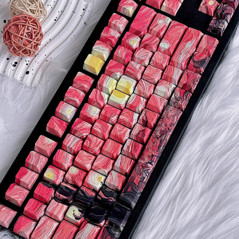 ACGAM x Maorbeng Starry Night Series Keycap Set Cherry Profile Side Print