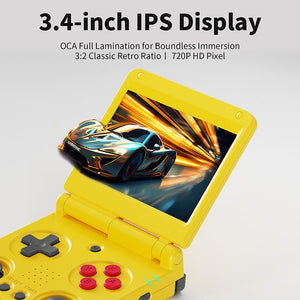 ANBERNIC RG34XXSP Flip Game Console with 3.4" Screen and Joystick