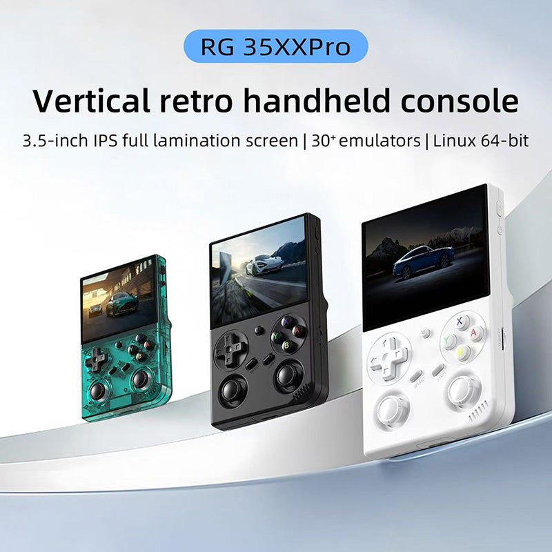 ANBERNIC RG35XXPro Retro Handheld Game Console 256GB TF Card Black with Free Bag
