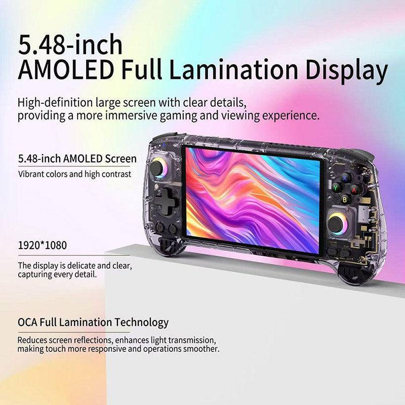 新品 Anbernic RG557 クリアパープル NoCARD