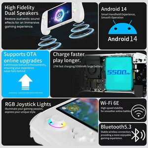 ANBERNIC RG557 Game Console Android System AMOLED Screen