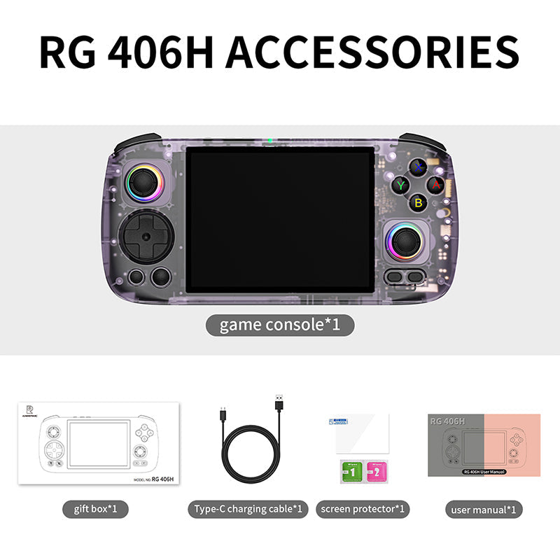 ANBERNIC RG406H Game Console 256GB - WhatGeek ANBERNIC RG406H Game Console 256GB - WhatGeek