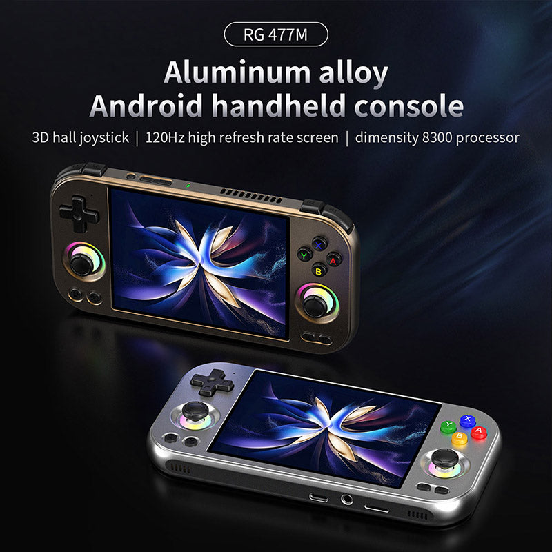 ANBERNIC RG 477M AI Handheld Game Console with Metal Build Supports PS2 and Wii
