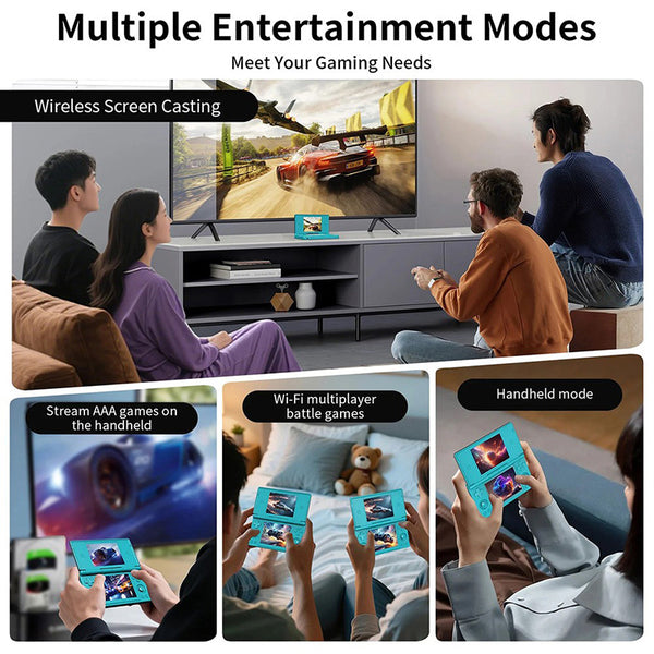 ANBERNIC RG DS Dual Screen Flip Game Console Clamshell Touchscreen