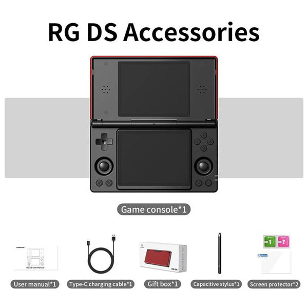 ANBERNIC RG DS Dual Screen Flip Game Console Clamshell Touchscreen