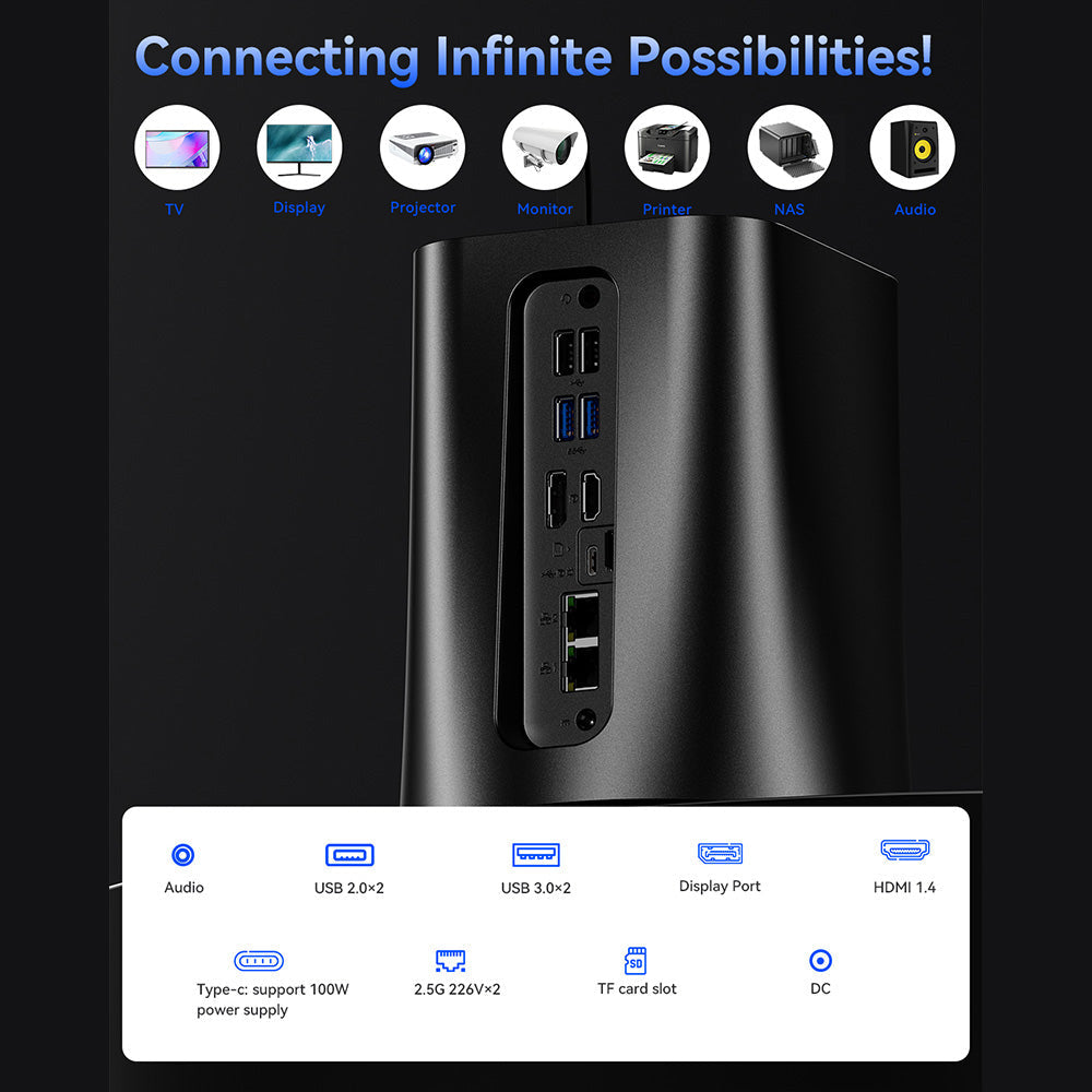 AOOSTAR R7 NAS Mini PC with AMD Ryzen 7 and Dual-fan Cooling