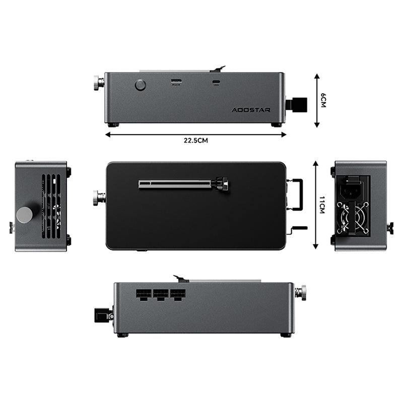 AOOSTAR AG02 eGPU Dock Portable eGPU with Oculink Port/USB4 - WhatGeek
