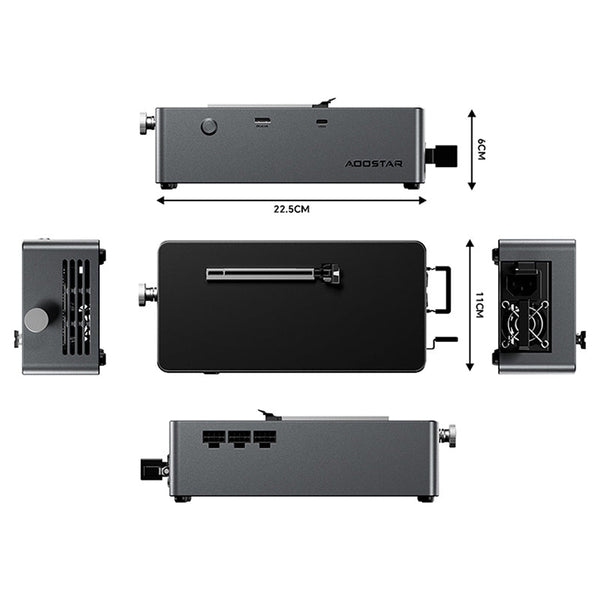 AOOSTAR AG02 eGPU Dock Portable eGPU with Oculink Port/USB4