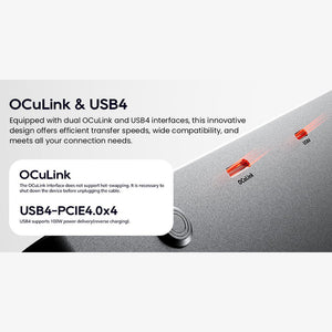 AOOSTAR AG02 eGPU Dock Portable eGPU with Oculink Port/USB4