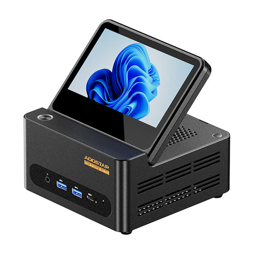 AOOSTAR G-FLIP Mini PC AI 370 Removable Memory 5" Touchscreen