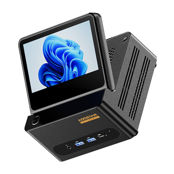 AOOSTAR G-FLIP Mini PC AI 370 Removable Memory 5" Touchscreen