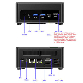 AOOSTAR GEM12+ Series Mini PC with AMD R7 PRO 8845HS & OCulink Port