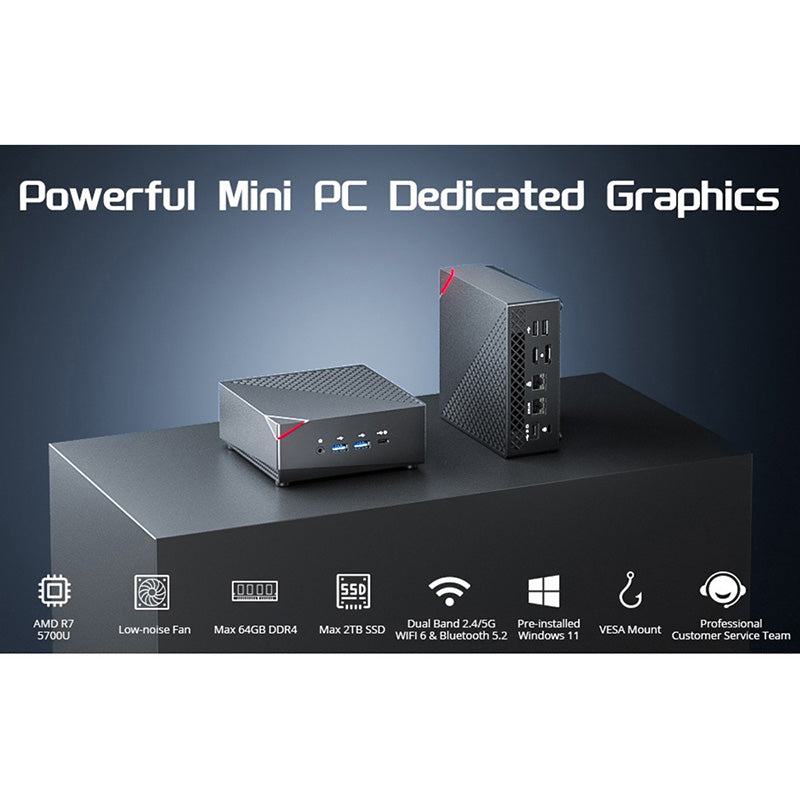 AOOSTAR MN57 AMD R7 5700U Mini PC - WhatGeek