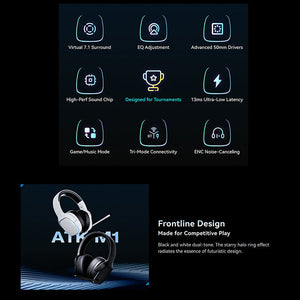 ACGAM ATK Mercury I eSports Wireless Tri-mode Gaming Headset