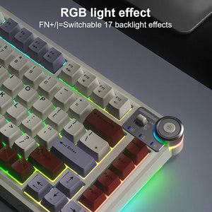 AULA AU75 Gasket 3 in 1 Wireless Mechanical Keyboard Creamy Keyboard
