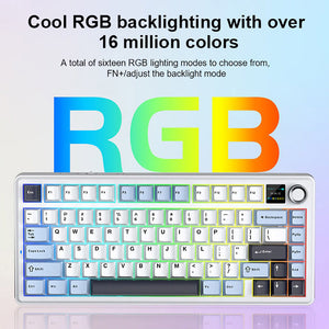 AULA F75 Max Tri-mode Mechanical Keyboard with TFT Screen