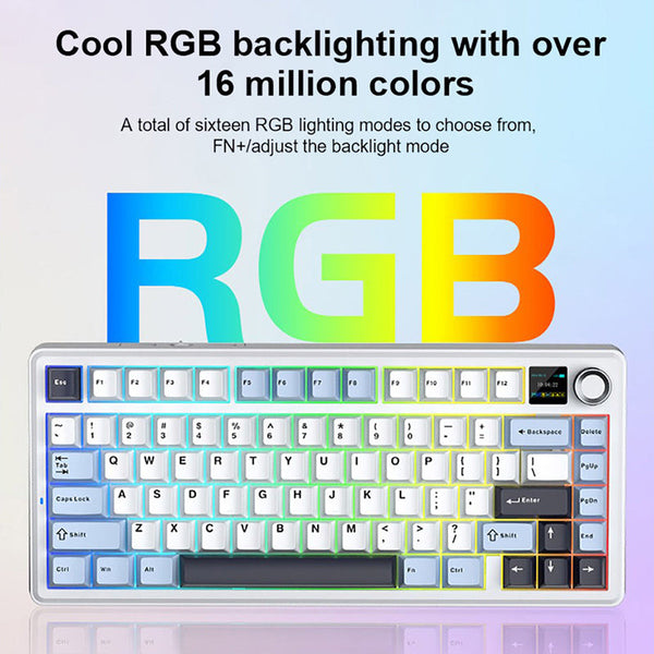 AULA F75 Max Tri-mode Mechanical Keyboard with TFT Screen