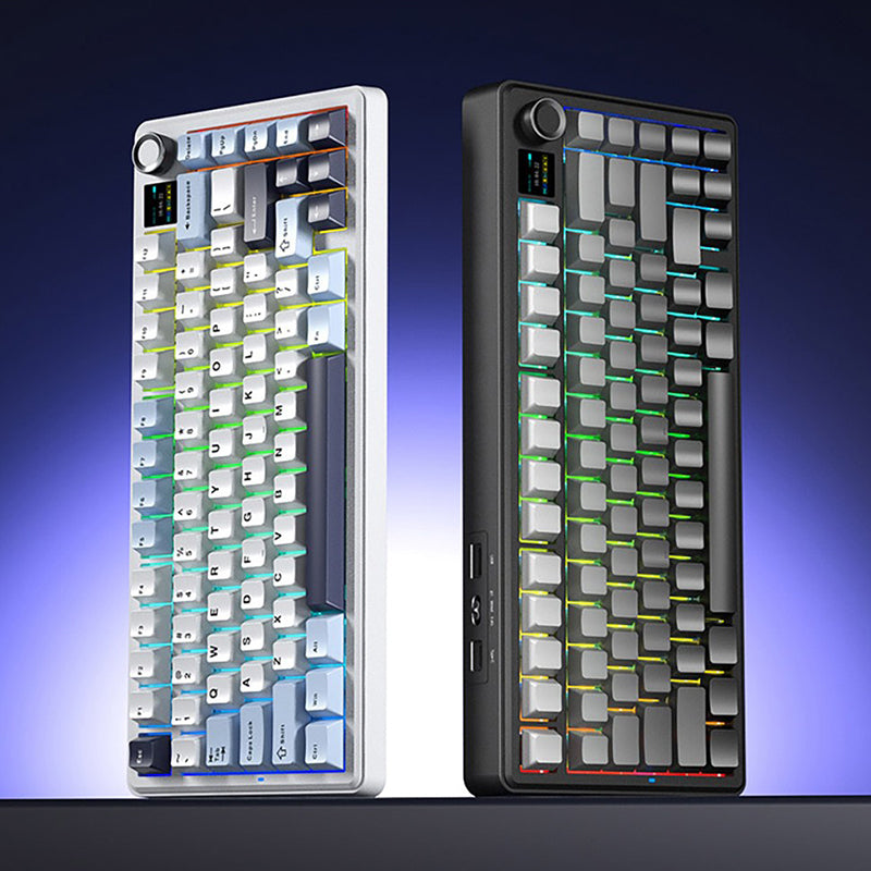 AULA F75 Max Tri-mode Mechanical Keyboard with TFT Screen - WhatGeek