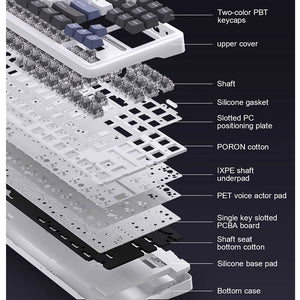 AULA F87 TKL Gaming Mechanical Keyboard Gasket Hot-Swappable