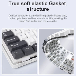 AULA F87 TKL Gaming Mechanical Keyboard Gasket Hot-Swappable