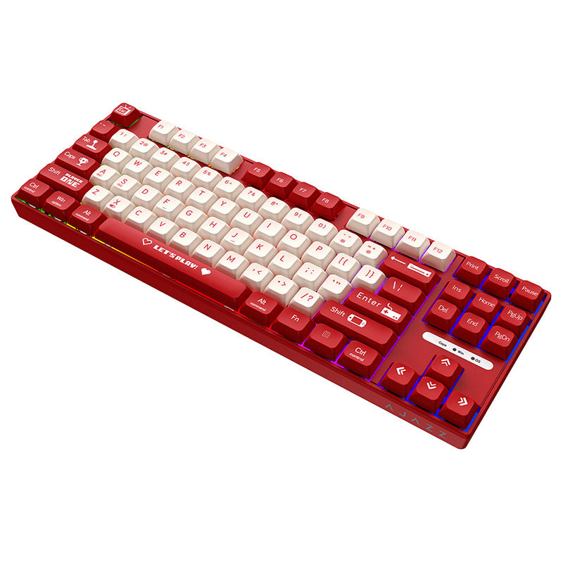 Ajazz AK870MC Rainbow Backlit Mechanical Keyboard