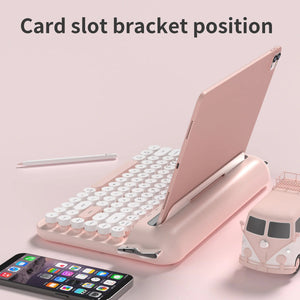 Ajazz AF84 Dual-Mode Typewriter Membrane Keyboard Retro Style