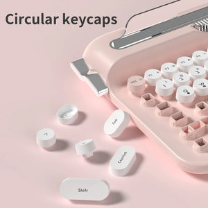 Ajazz AF84 Dual-Mode Typewriter Membrane Keyboard Retro Style