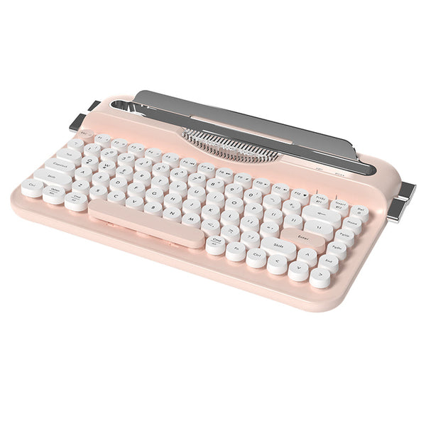 Ajazz AF84 Dual-Mode Typewriter Membrane Keyboard Retro Style