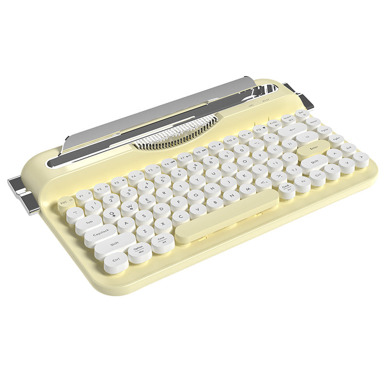 Ajazz AF84 Dual-Mode Typewriter Membrane Keyboard Retro Style