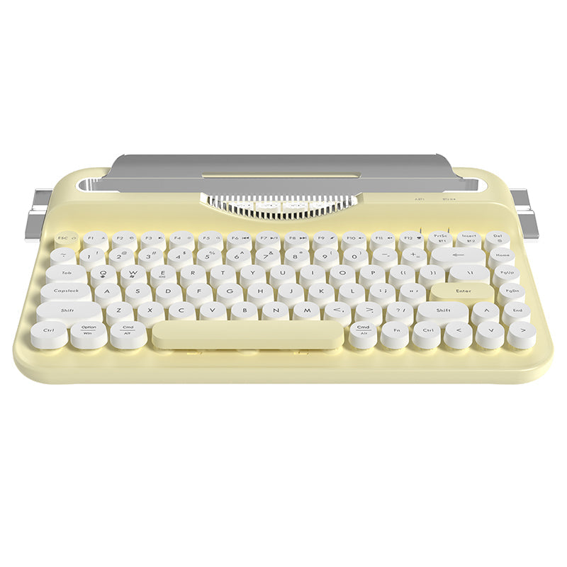 Ajazz AF84 Dual-Mode Typewriter Membrane Keyboard Retro Style