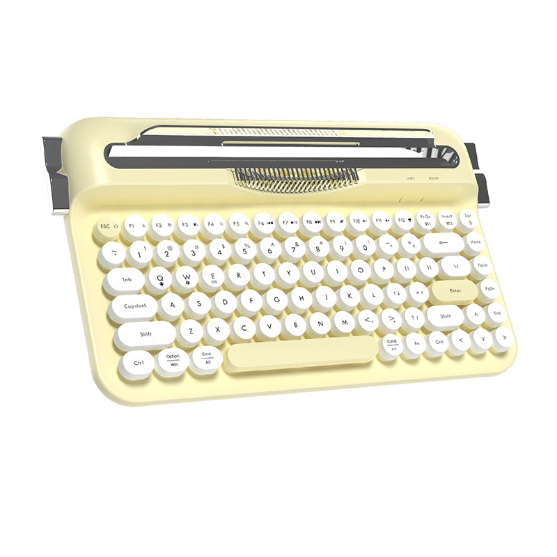 Ajazz AF84 Dual-Mode Typewriter Membrane Keyboard Retro Style
