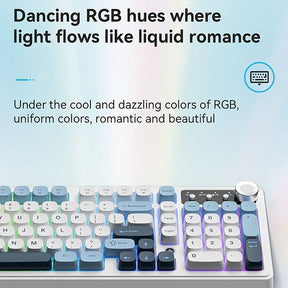 Ajazz AF98 PLUS Tri-Mode Wireless Membrane Keyboard RGB