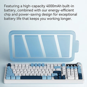 Ajazz AF98 PLUS Tri-Mode Wireless Membrane Keyboard RGB