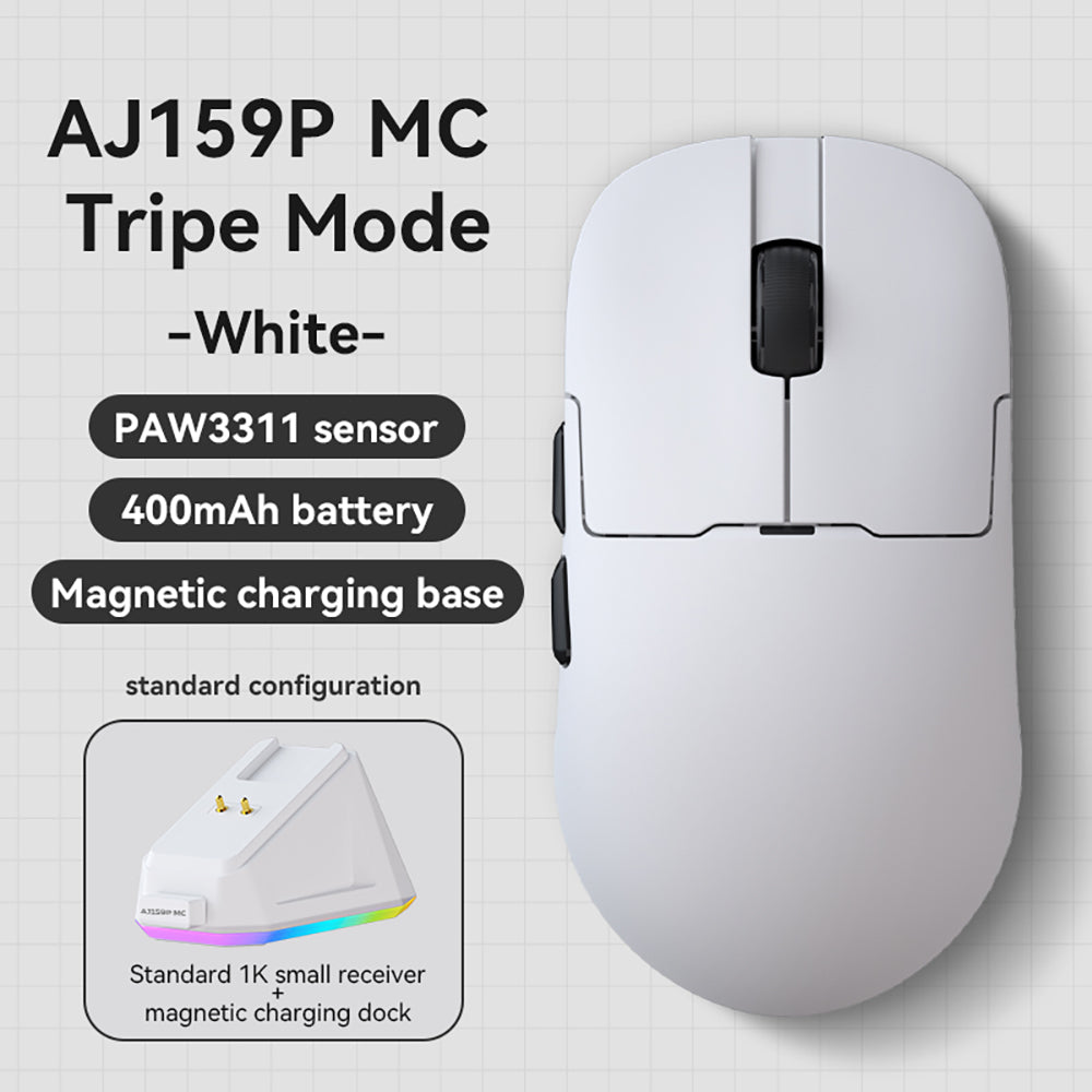 Ajazz AJ159P MC Tri-mode Wireless Programmable Gaming Mouse