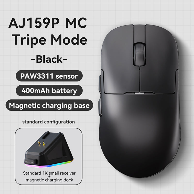 Ajazz AJ159P MC Tri-mode Wireless Programmable Gaming Mouse