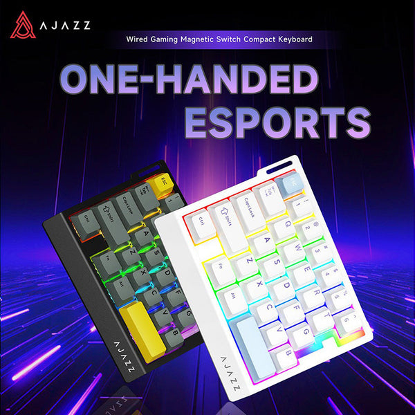 Ajazz AK029 One-Handed Gaming Keyboard for Left-Hand Wired