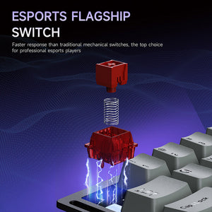 Ajazz AK029 One-Handed Gaming Keyboard for Left-Hand Wired