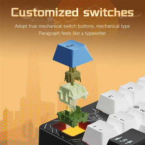 Ajazz AK35I V4 Tri-Mode Mechanical Keyboard TFT Color Screen 10000mAh Battery