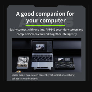 Ajazz AKP846 10.1″ Large Smart Display QMK Wired Mechanical Keyboard