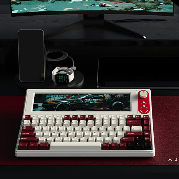 Ajazz AKP846 10.1″ Large Smart Display QMK Wired Mechanical Keyboard