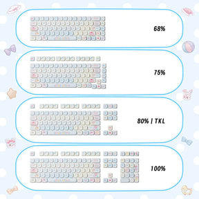 Akko Butterfly Fantasy MOA Profile Keycaps Set 140 Keys