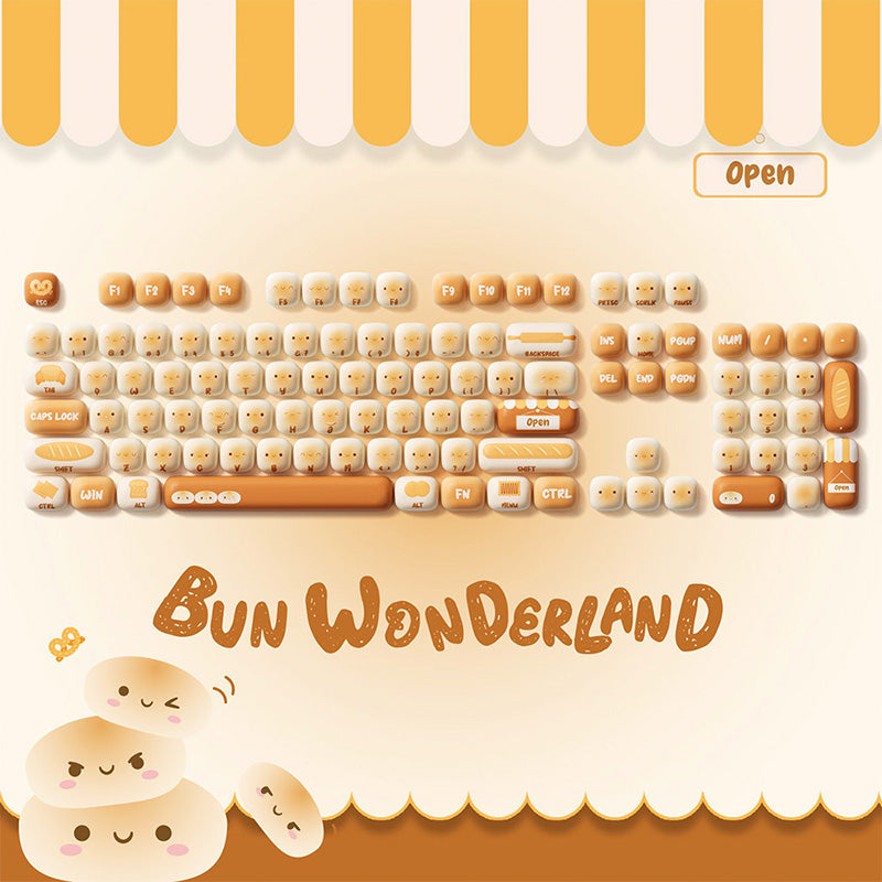 Akko Bun Wonderland MOG Profile Keycaps Set 138 Keys