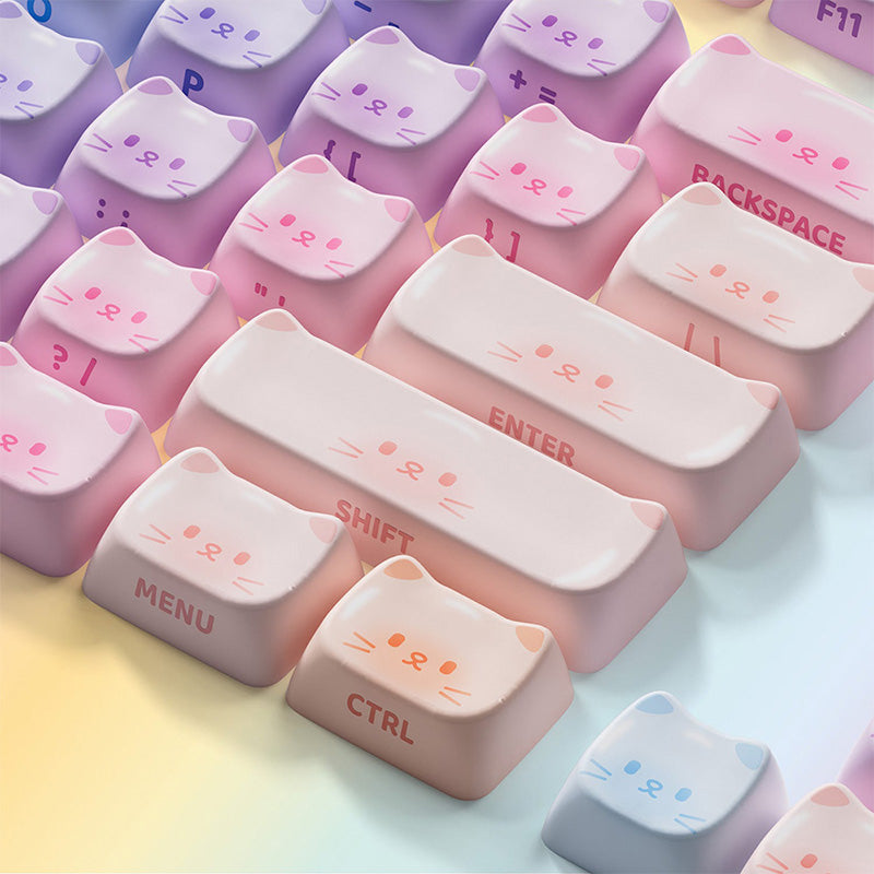 Akko Colorful Cats Keycap Set MAO Profile 142 keys