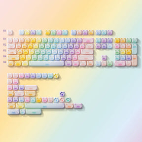 Akko Colorful Cats Keycap Set MAO Profile 142 keys